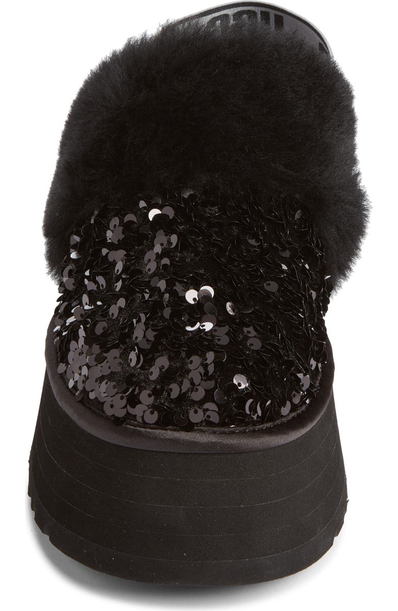 UGG<sup>®</sup> Funkette Chunky Sequin Genuine Sheepskin Detail Clog, Alternate, color,