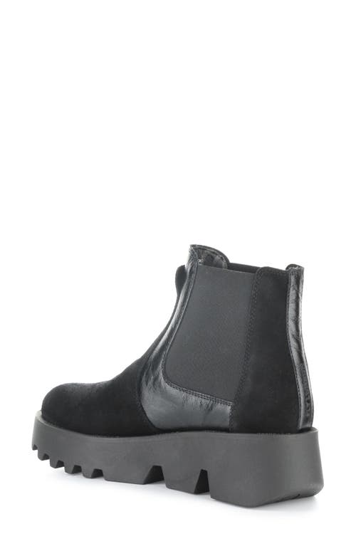 Fly London Zinp Wedge Chelsea Boot In Black