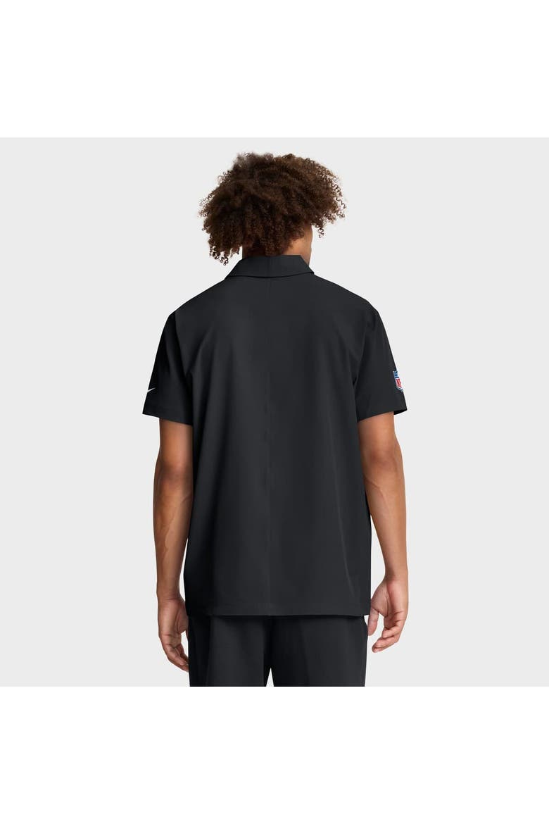 Men's Nike Black Baltimore Ravens Sideline City Pride Woven Performance Polo, Alternate, color, Black
