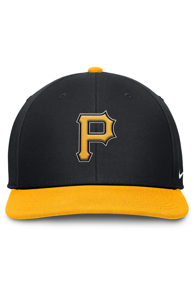 Nike Men's Nike Black/Gold Pittsburgh Pirates Pro Performance Snapback Hat, Alternate, color, 