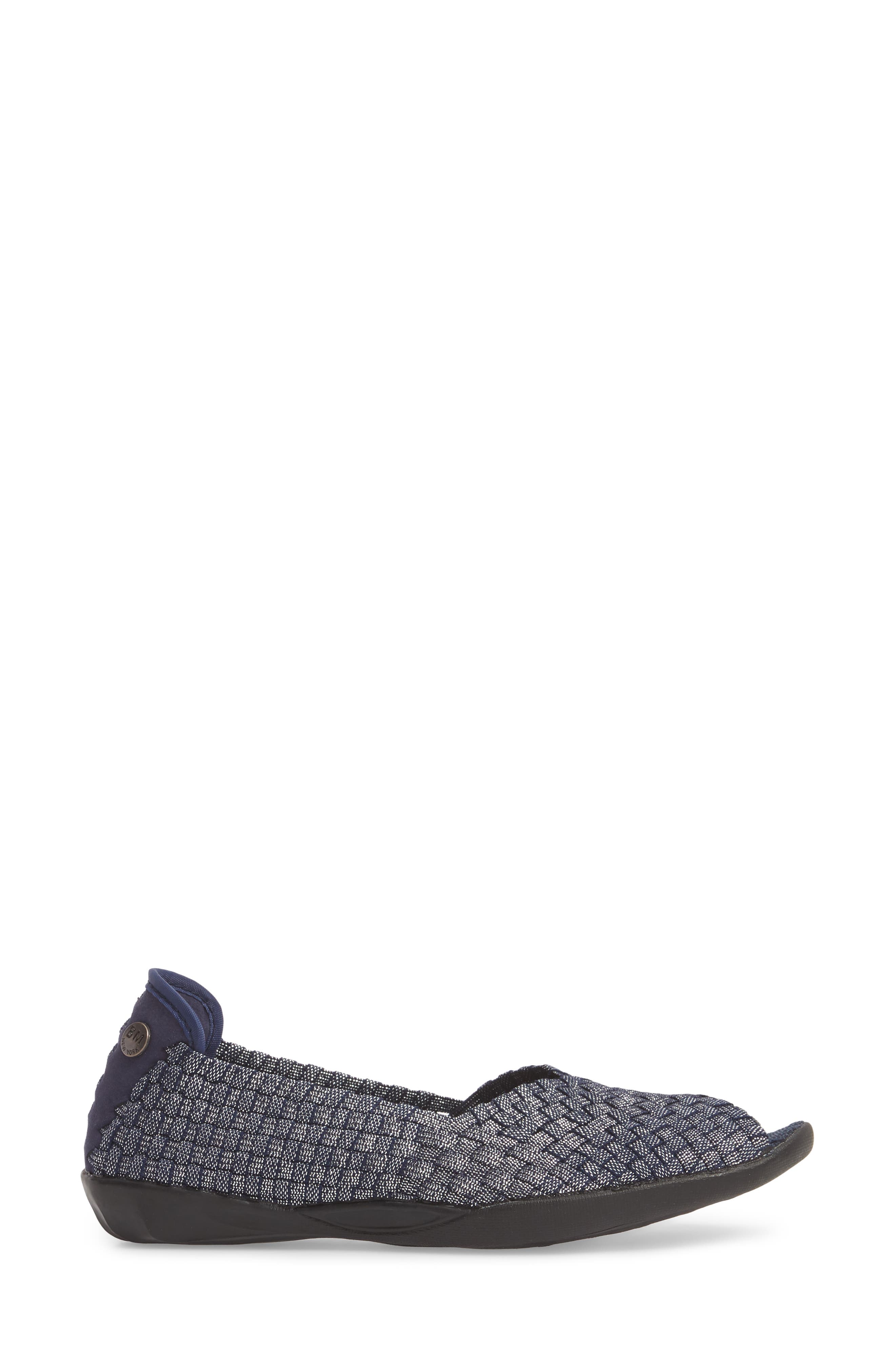 Dream Flat, Alternate, color, NAVY SHIMMER FABRIC