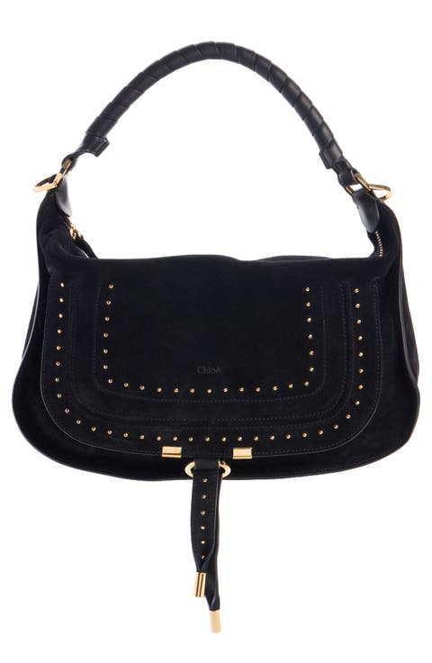 Marcie Suede Shoulder Bag