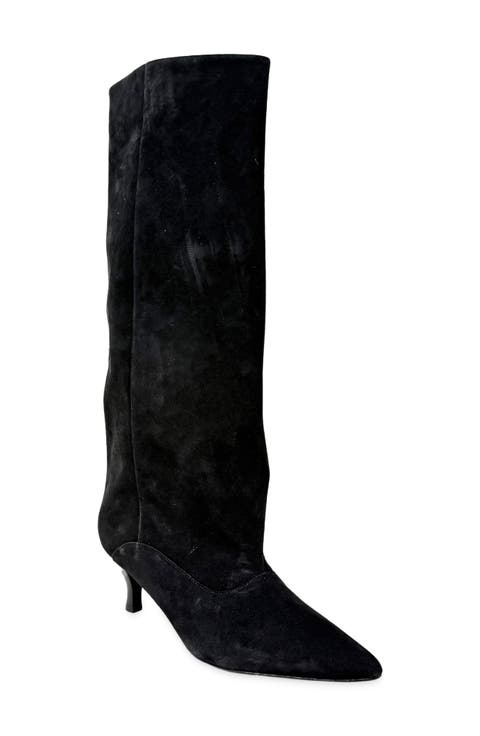 Yvonne Faux Suede Knee High Boot