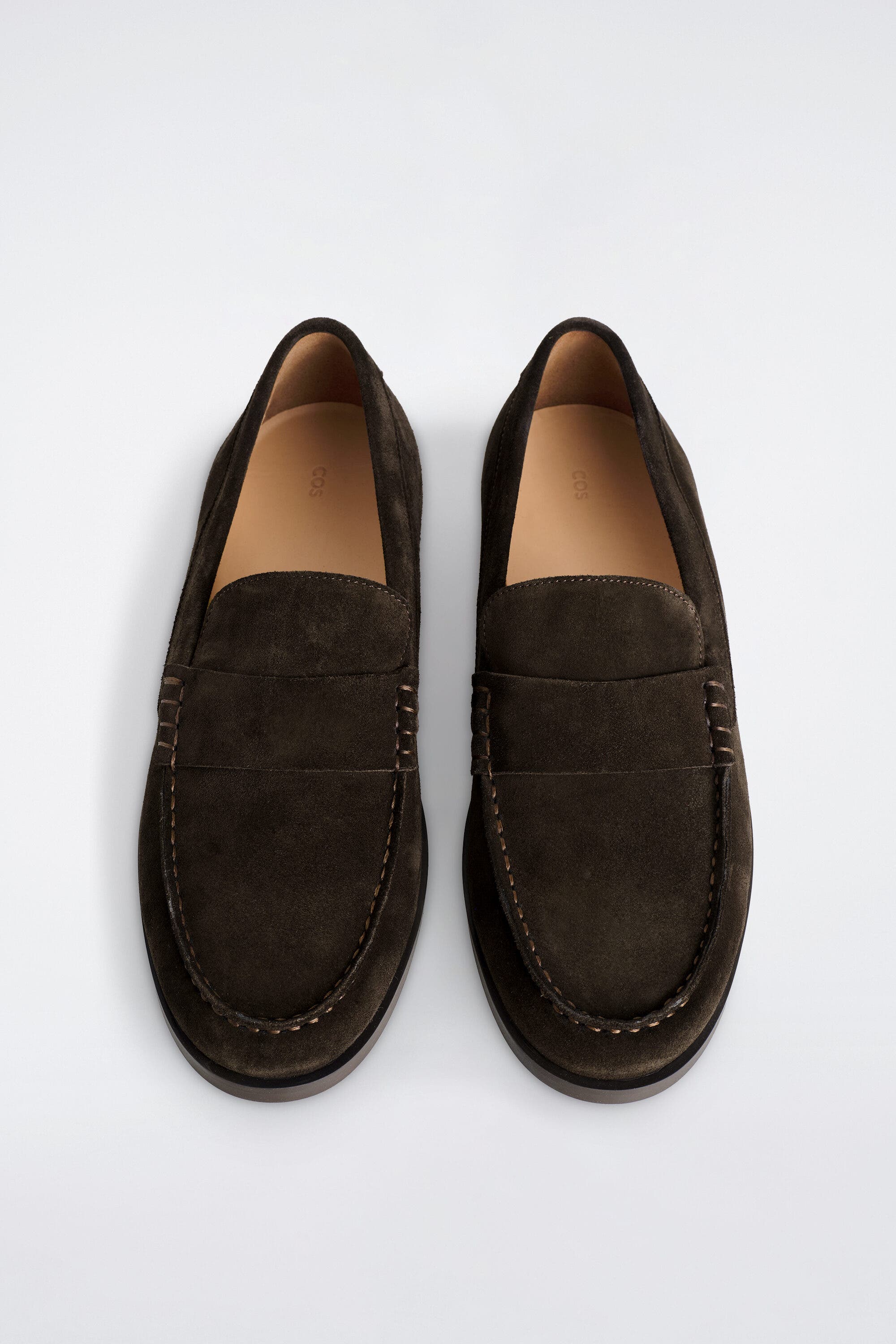 Leather Penny Loafers, Alternate, color, BROWN