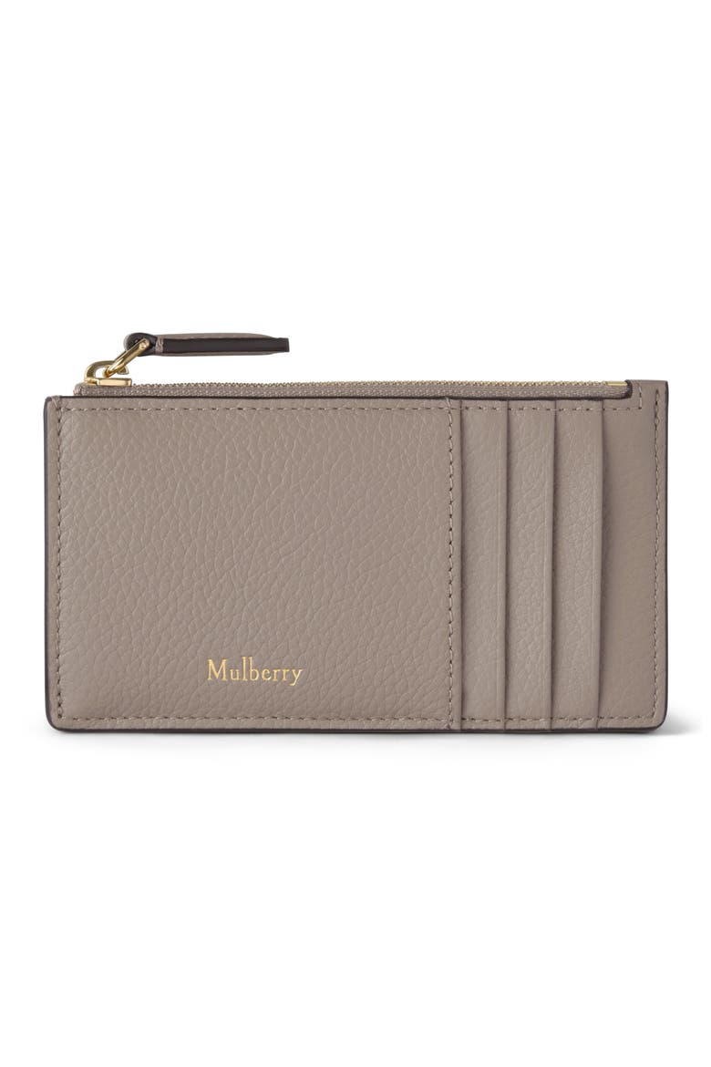 Continental Zipped Long Card Holder, Main, color, Cashmere Taupe