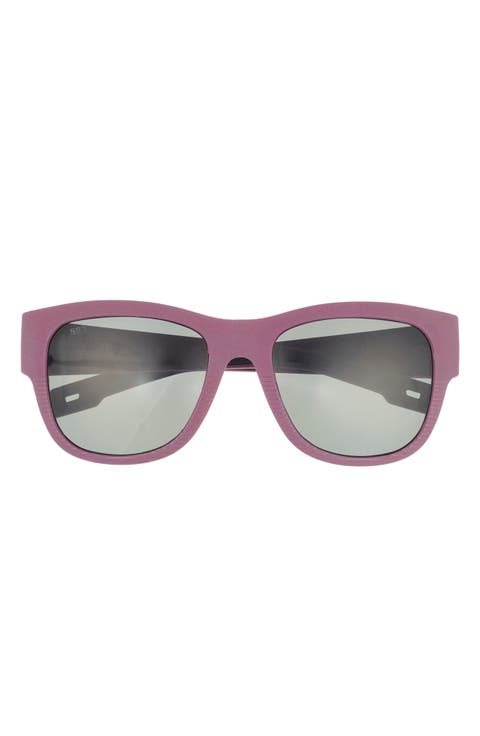 Caleta 55mm Polarized Square Sunglasses