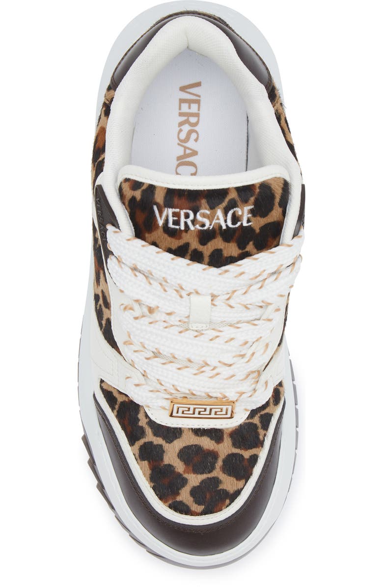 Versace Odissea Genuine Calf Hair Sneaker, Alternate, color,