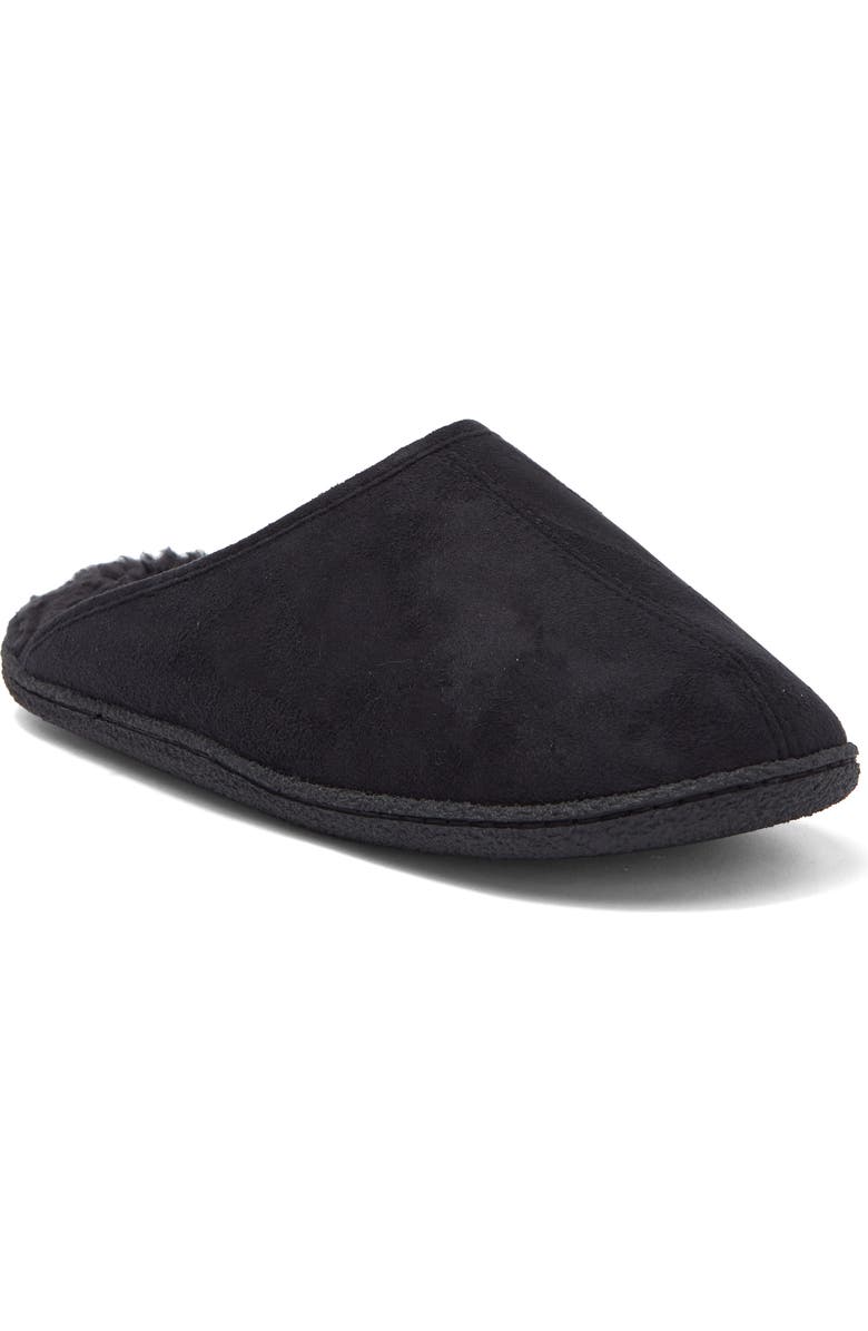 NORDSTROM RACK Brock Faux Fur Lined Scuff Slipper, Main, color,