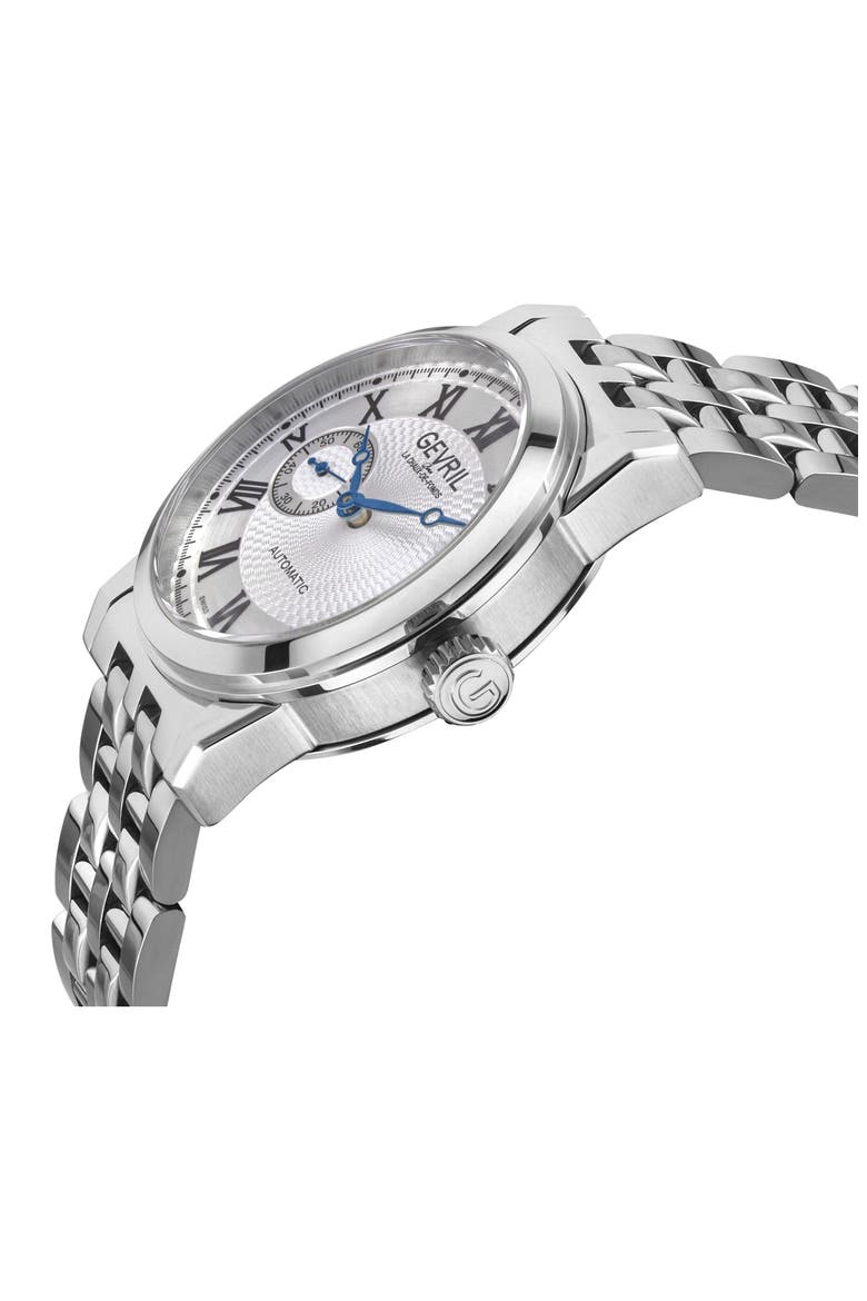 Madison Automatic Bracelet Watch, 39mm, Alternate, color, SILVER
