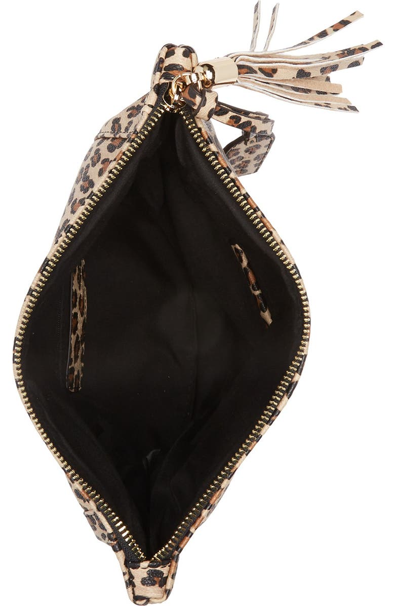 Sole Society Convertible Faux Leather Clutch, Alternate, color,