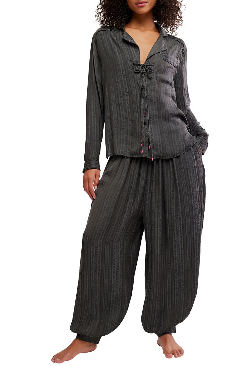Let's Sleep in Pajamas, Main, color, WASHED BLACK
