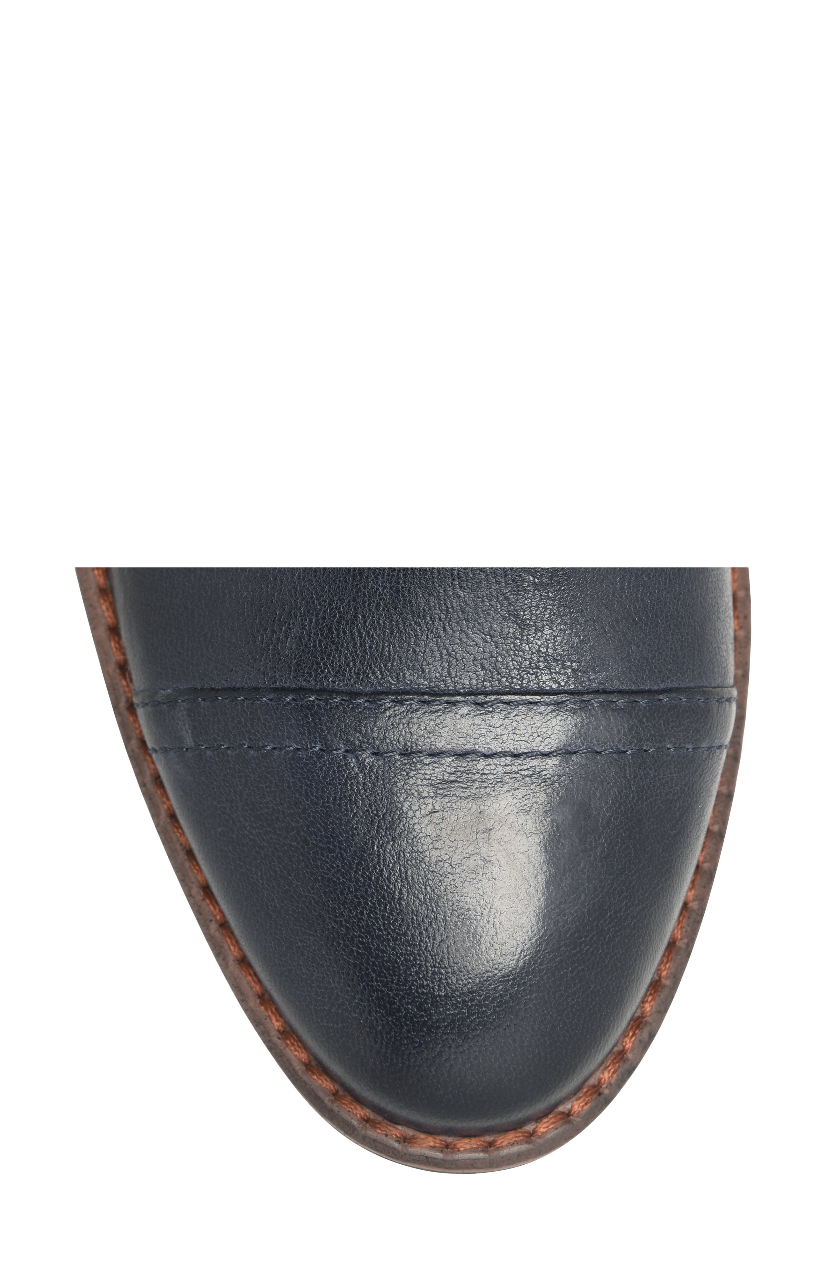 Cordia Leather Bootie, Alternate, color, SKY NAVY