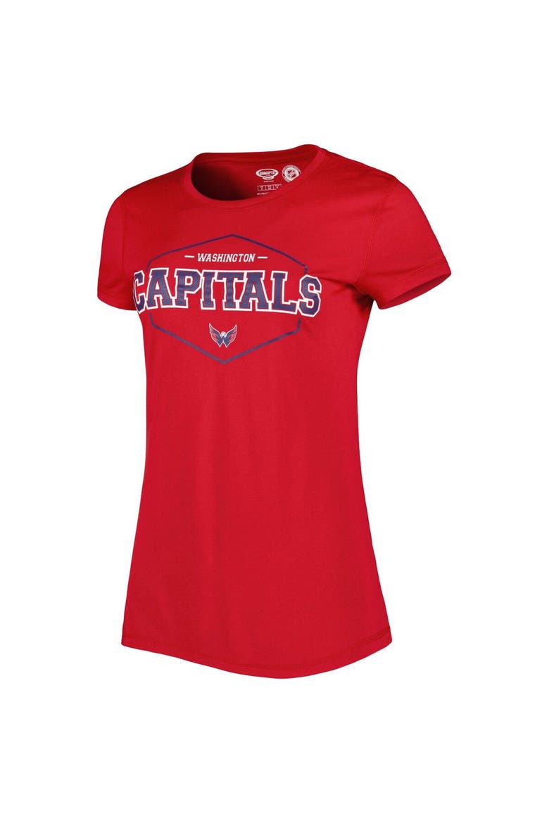 Women's Concepts Sport Red/Navy Washington Capitals Badge T-Shirt & Pants Sleep Set, Alternate, color, Red