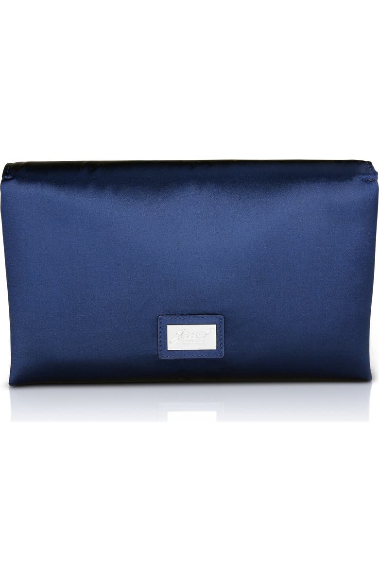 Jewel Badgley Mischka Harper Satin Envelope Clutch, Alternate, color,