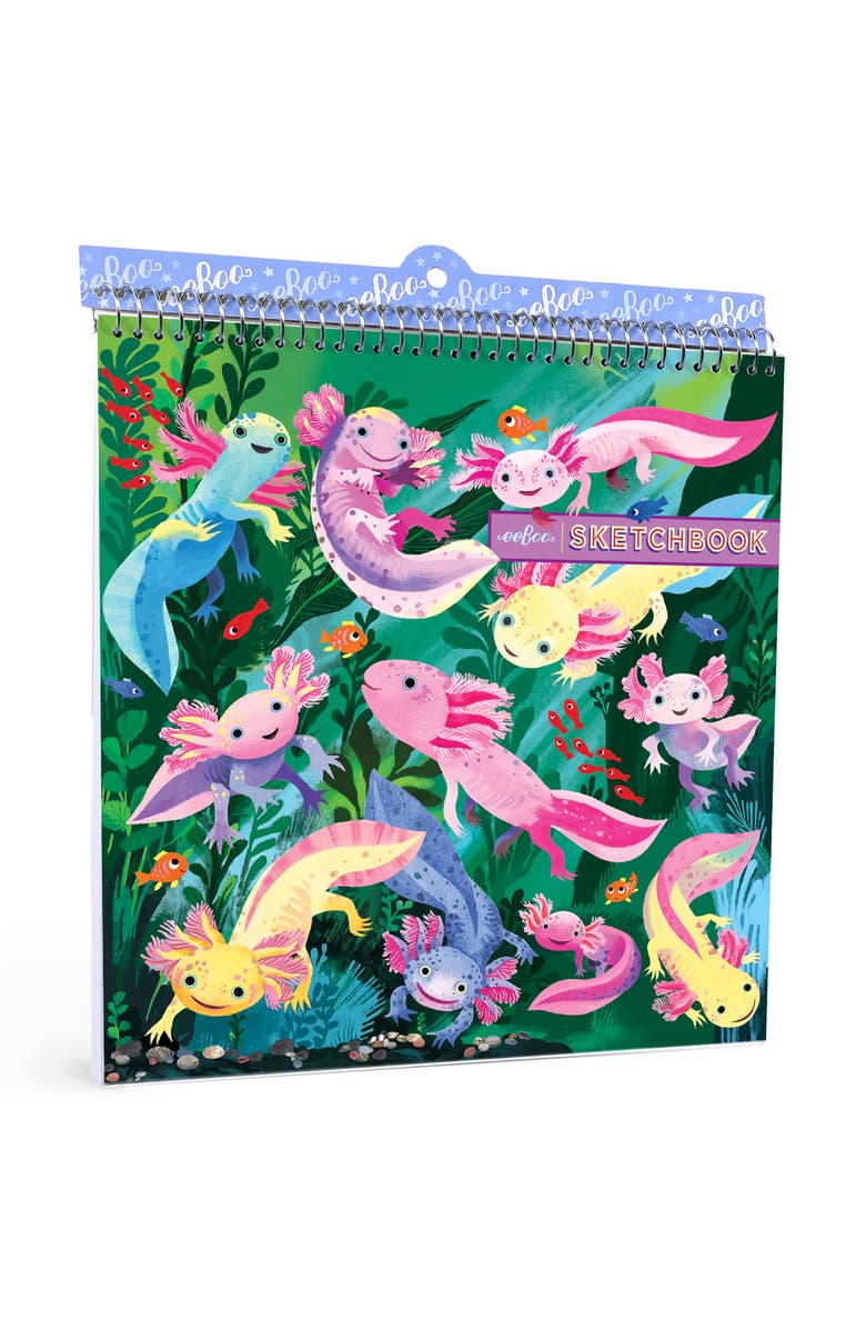 eeBoo Axolotl Sketchbook, Main, color, Multicolored