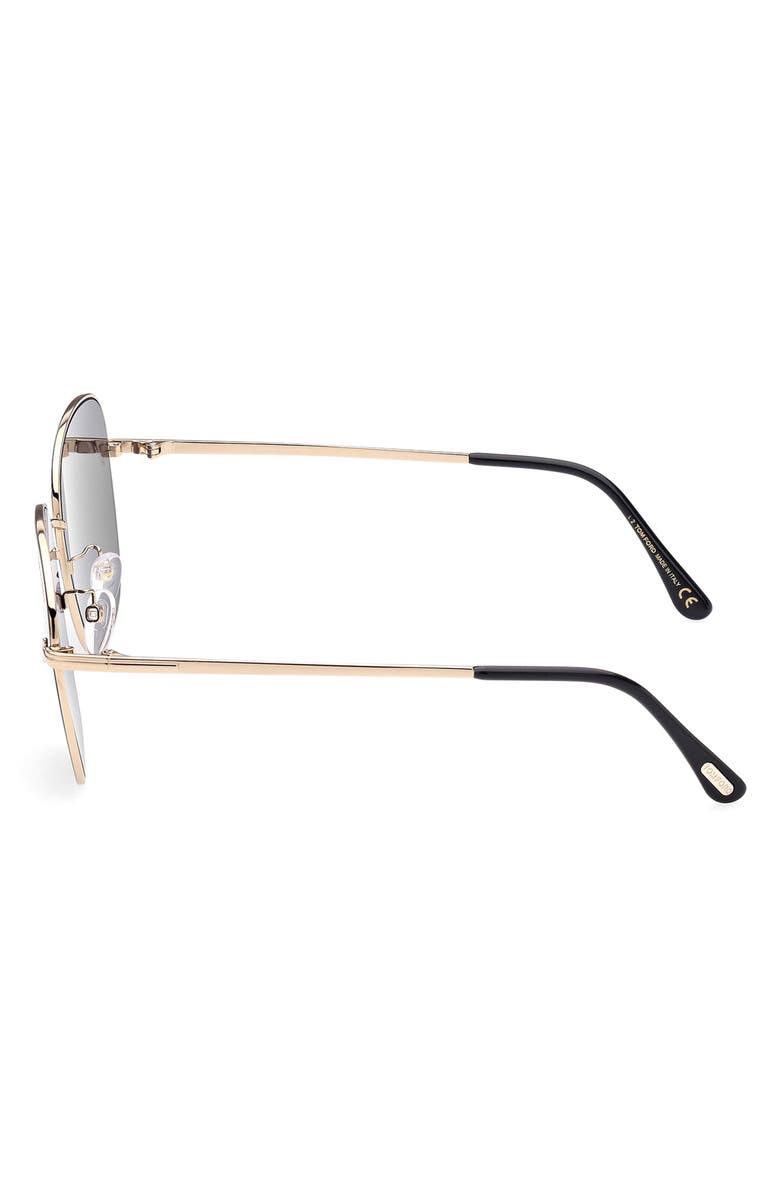 TOM FORD 59mm Round Sunglasses, Alternate, color, 