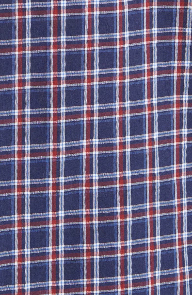 Peter Millar Sylvan Check Performance Poplin Button-Up Shirt, Alternate, color, 