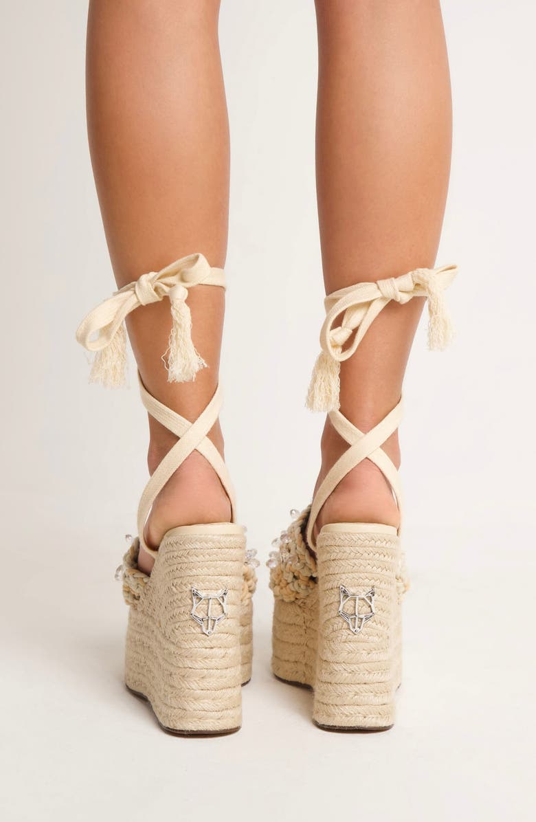 Naked Wolfe Peony Platform Wedge Espadrille Sandal, Alternate, color,
