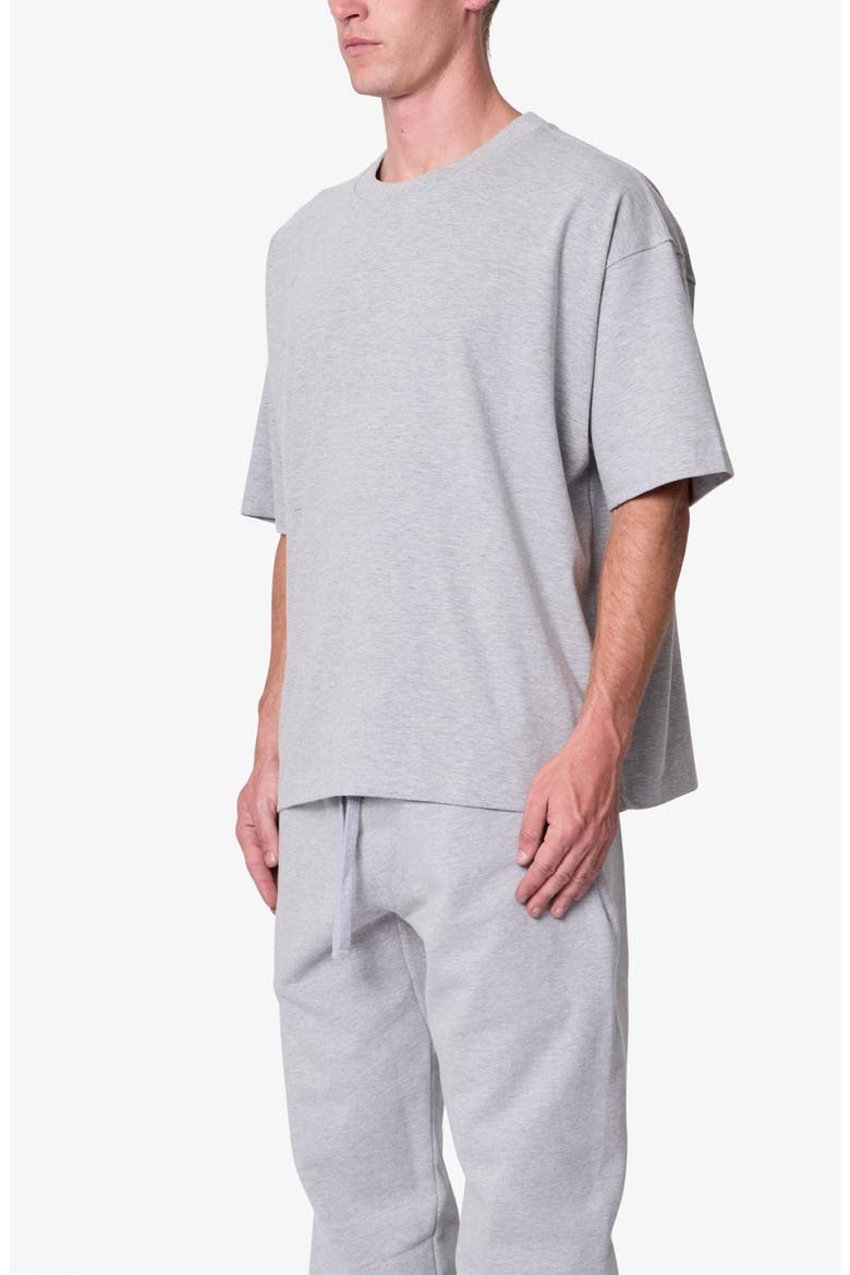 Boxy Cotton T-Shirt, Alternate, color, MARLED GREY