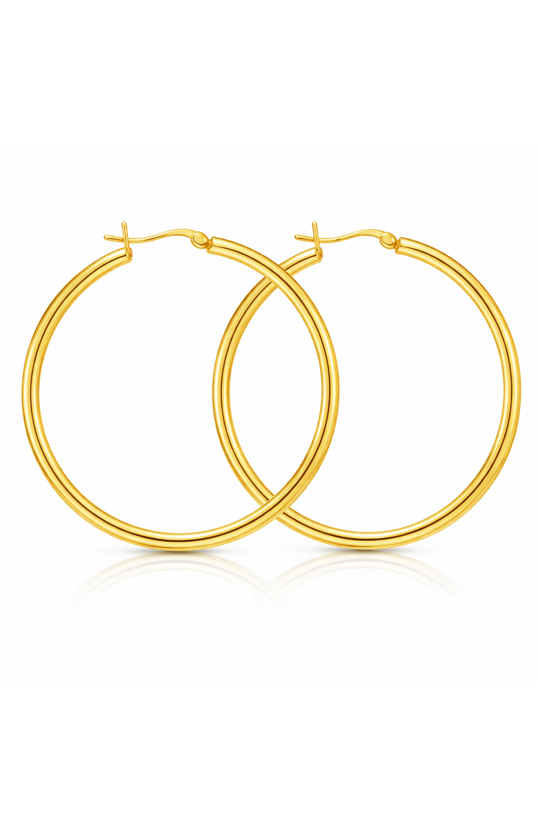 Donatello Gian Gold-Tone Sterling Silver Large Hoops, Main, color, Gold