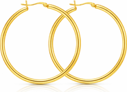 Donatello Gian Gold-Tone Sterling Silver Large Hoops