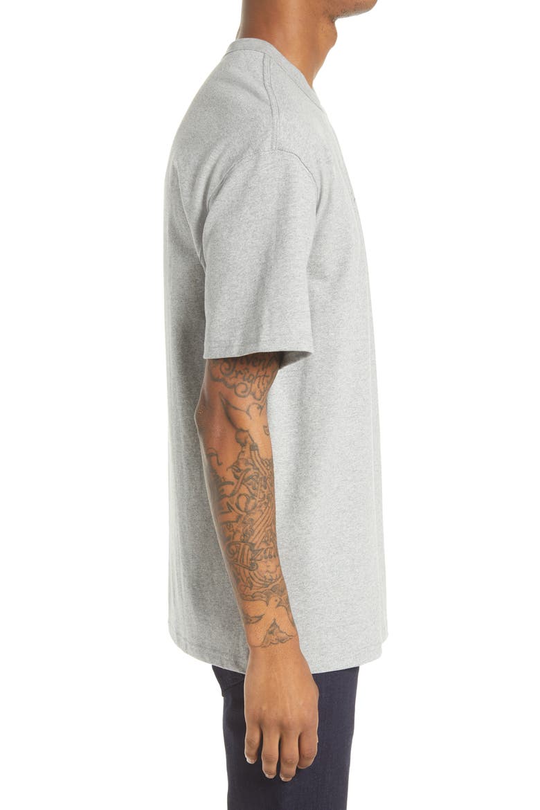 Sportswear Oversize Embroidered Logo T-Shirt, Alternate, color, DARK GREY HEATHER