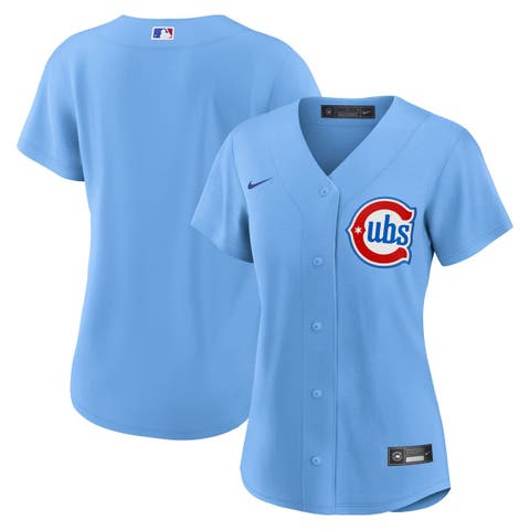 Women's Nike  Light Blue Chicago Cubs Alternate 2 Replica Jersey