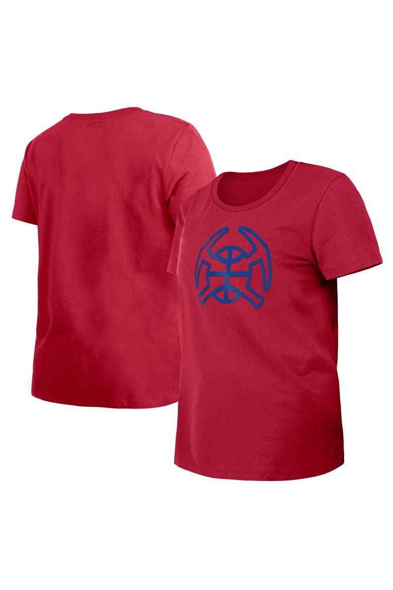 Women's New Era Red Denver Nuggets 2023/24 City Edition T-Shirt, Alternate, color, Red