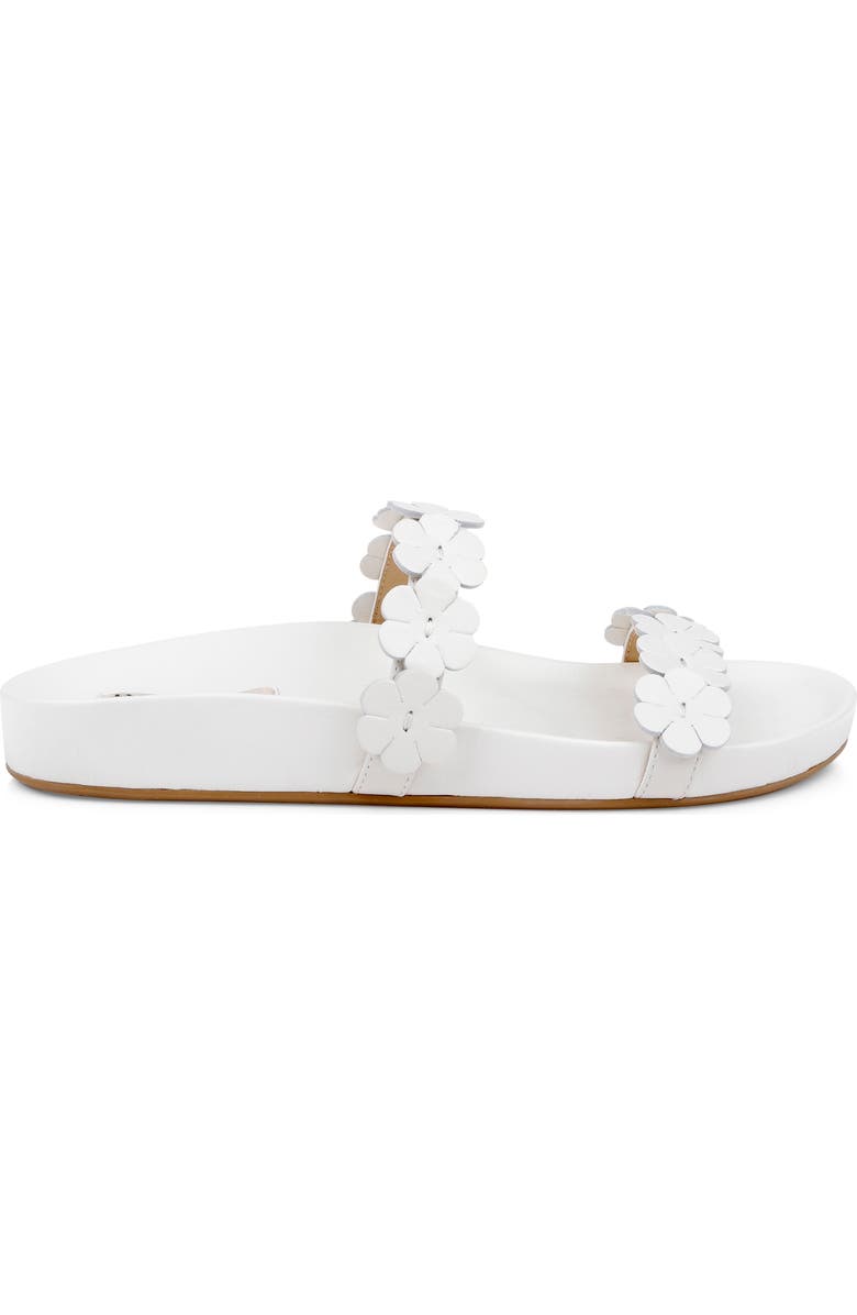 Badgley Mischka Collection Waterbury Slide Sandal, Alternate, color, White Leather