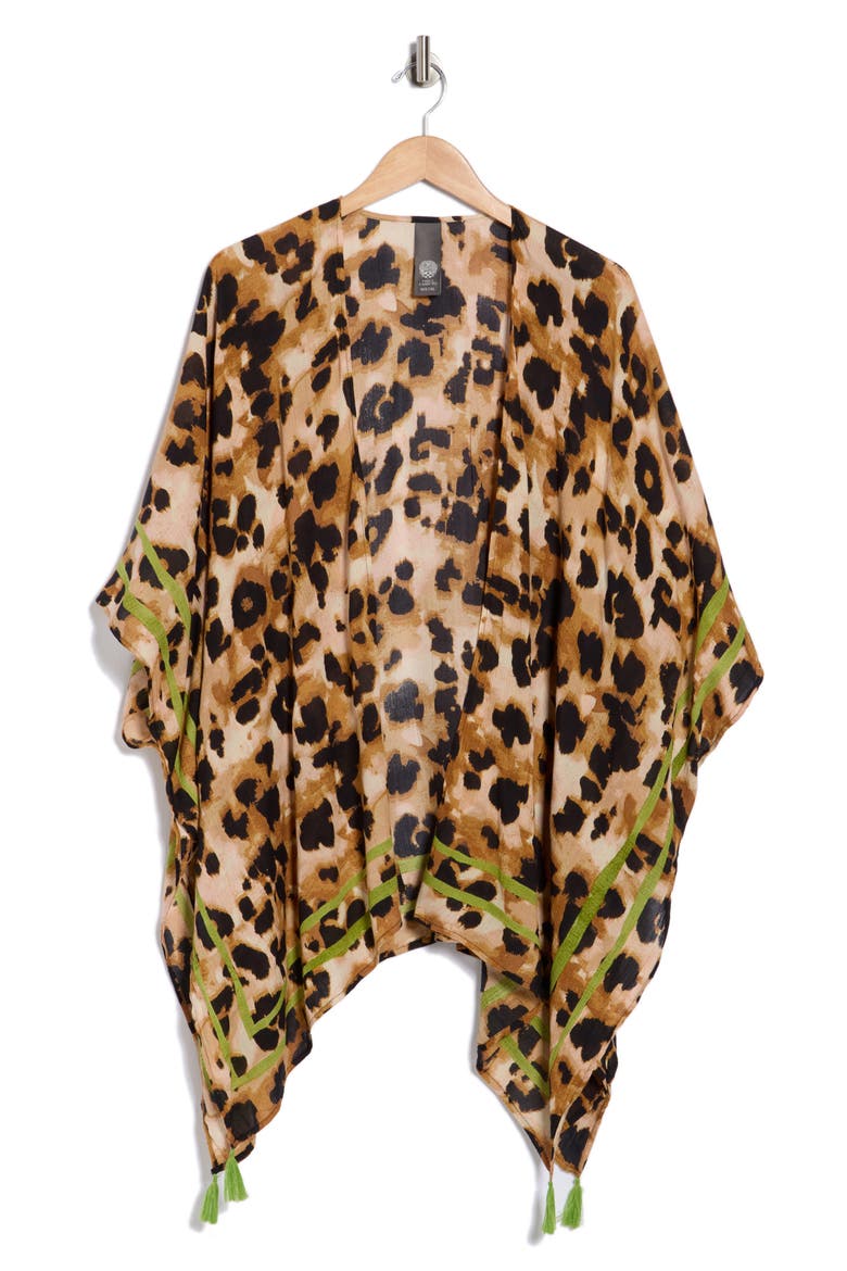 Leopard Print Crinkle Topper, Alternate, color, CITRON