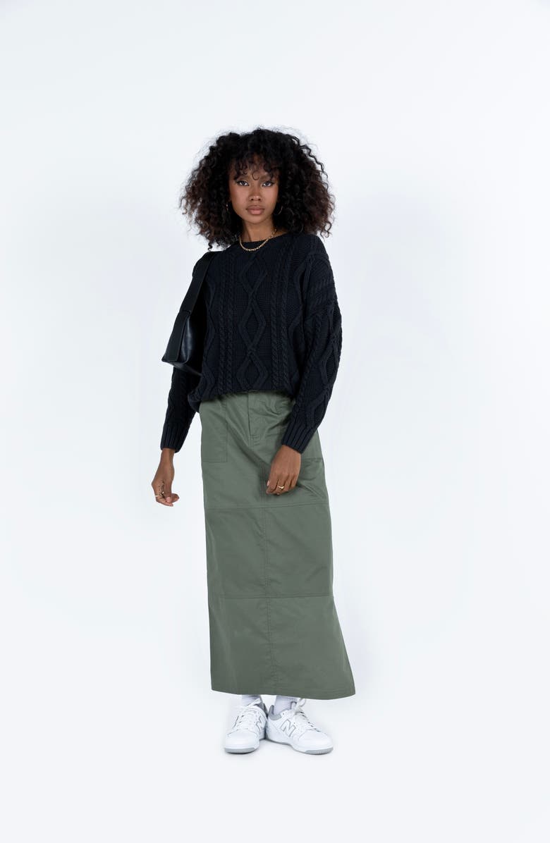 Princess Polly Anaya Oversize Cable Stitch Sweater, Alternate, color, 