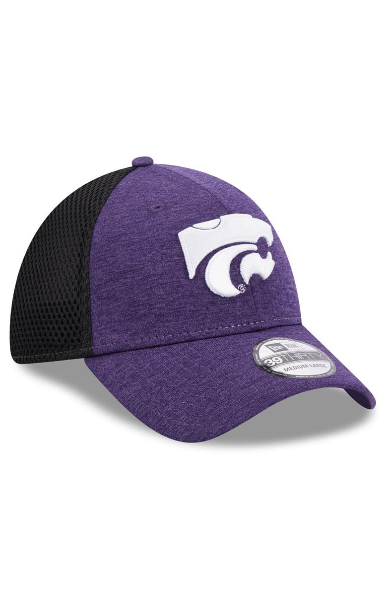 New Era Men's New Era Purple Kansas State Wildcats Shadowed Neo 39THIRTY Flex Hat, Alternate, color,
