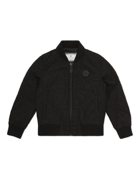 Leather Bomber Monogram Boy