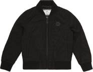 PHILIPP PLEIN Leather Bomber Monogram Boy
