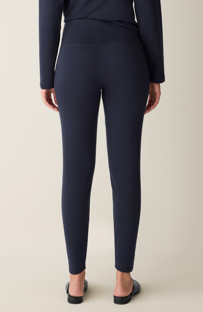 Eileen Fisher High Waist Ankle Leggings, Alternate, color, Ink