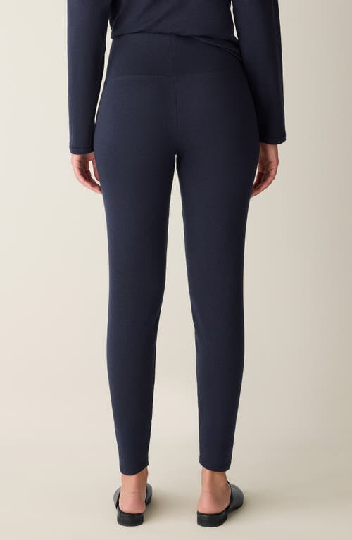 Eileen Fisher High Waist Ankle Leggings In Black
