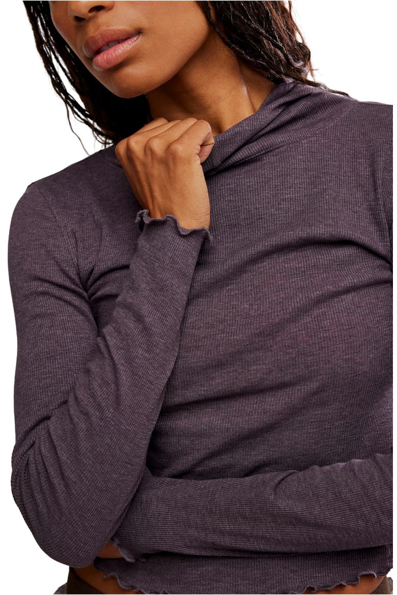 FP Movement Breathe Easy Cotton Blend Hoodie, Alternate, color, CHOCOLATE