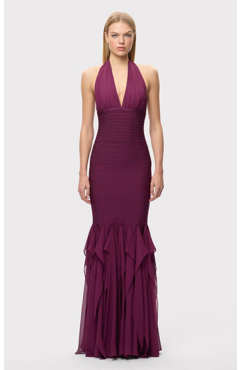 Herve Leger The Louisa Gown, Alternate, color, Maraschino