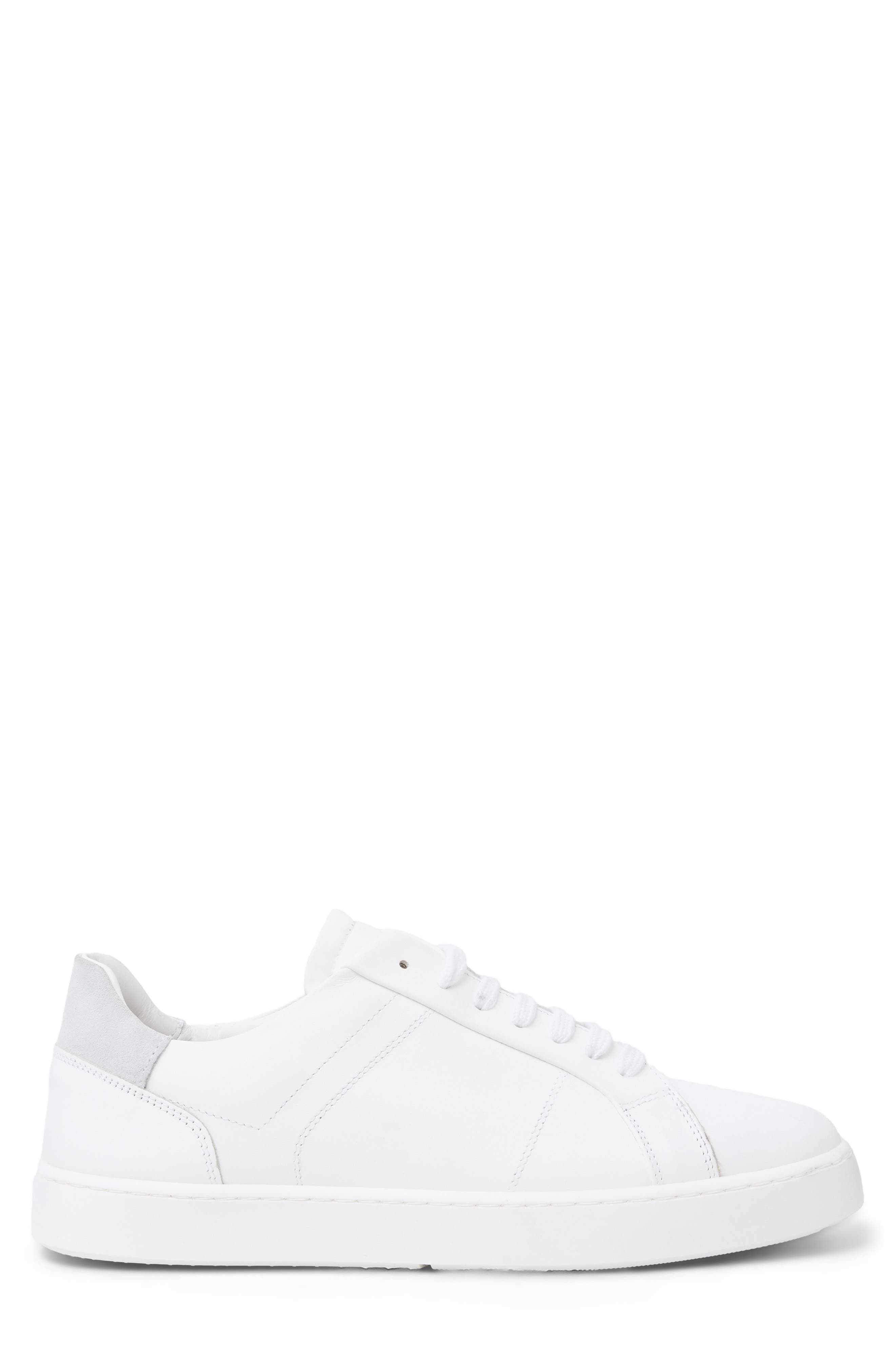 Martino Low Top Sneaker, Alternate, color, WHITE LEATHER