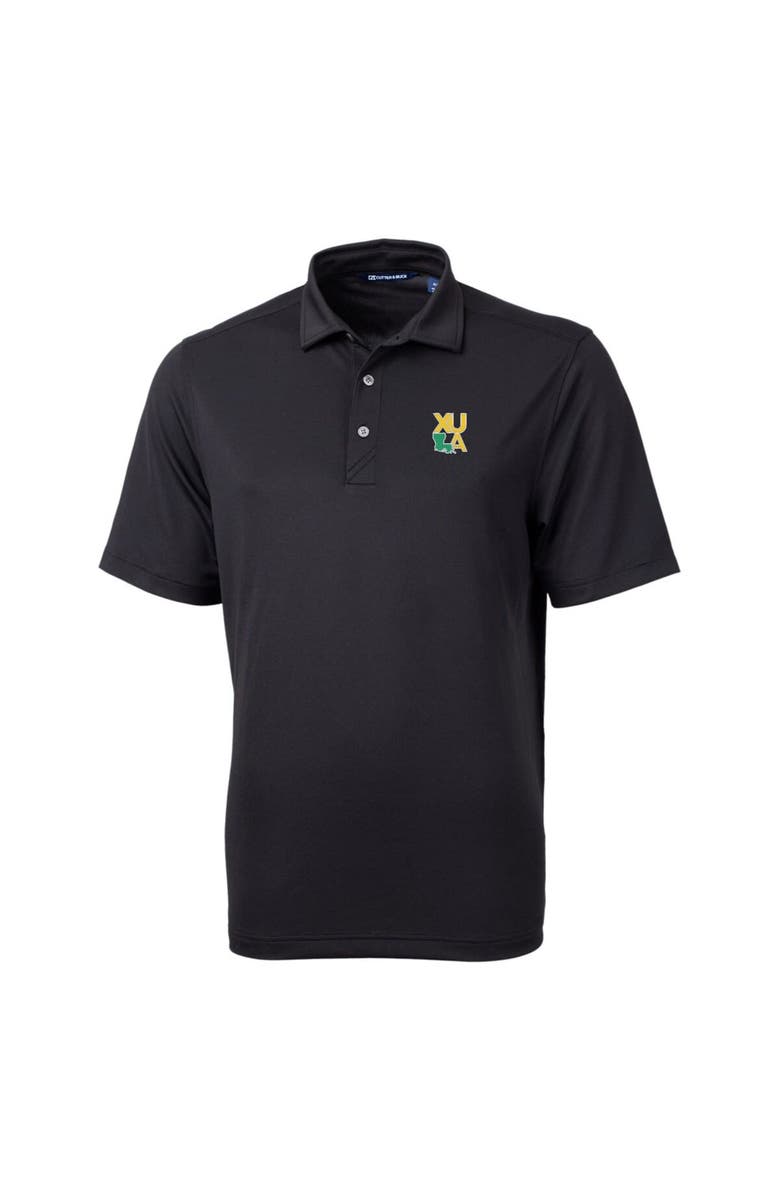 Cutter & Buck Men's Cutter & Buck Black XULA Gold Big & Tall Virtue Eco Pique Recycled Polo, Main, color,