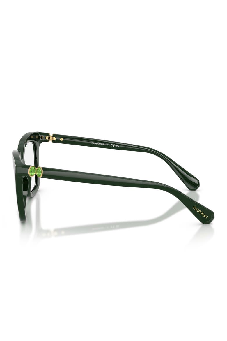 51mm Square Optical Glasses, Alternate, color, GREEN/ DEMO LENS