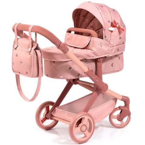 Doll Pram Xeo, 2 In 1 Pushchair & Stroller, Dolls Up To 18 Inches, Kids 3+