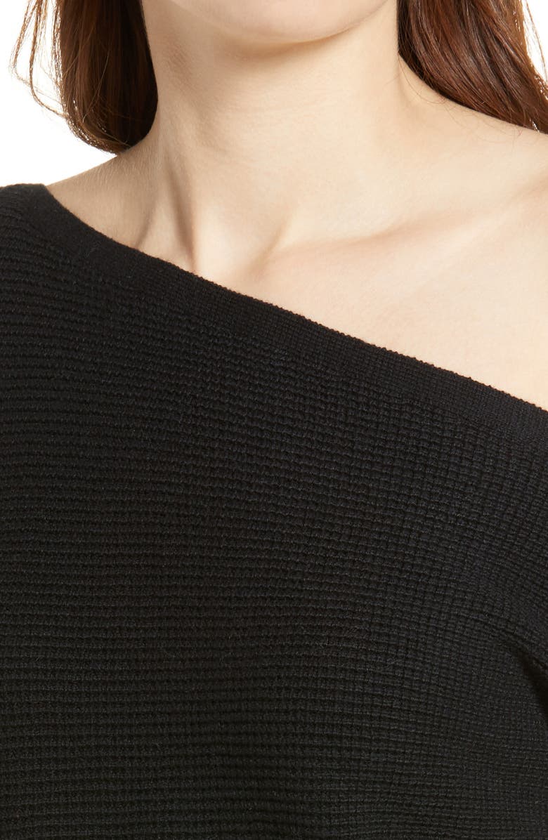 Treasure & Bond Thermal Knit One-Shoulder Sweater, Alternate, color,