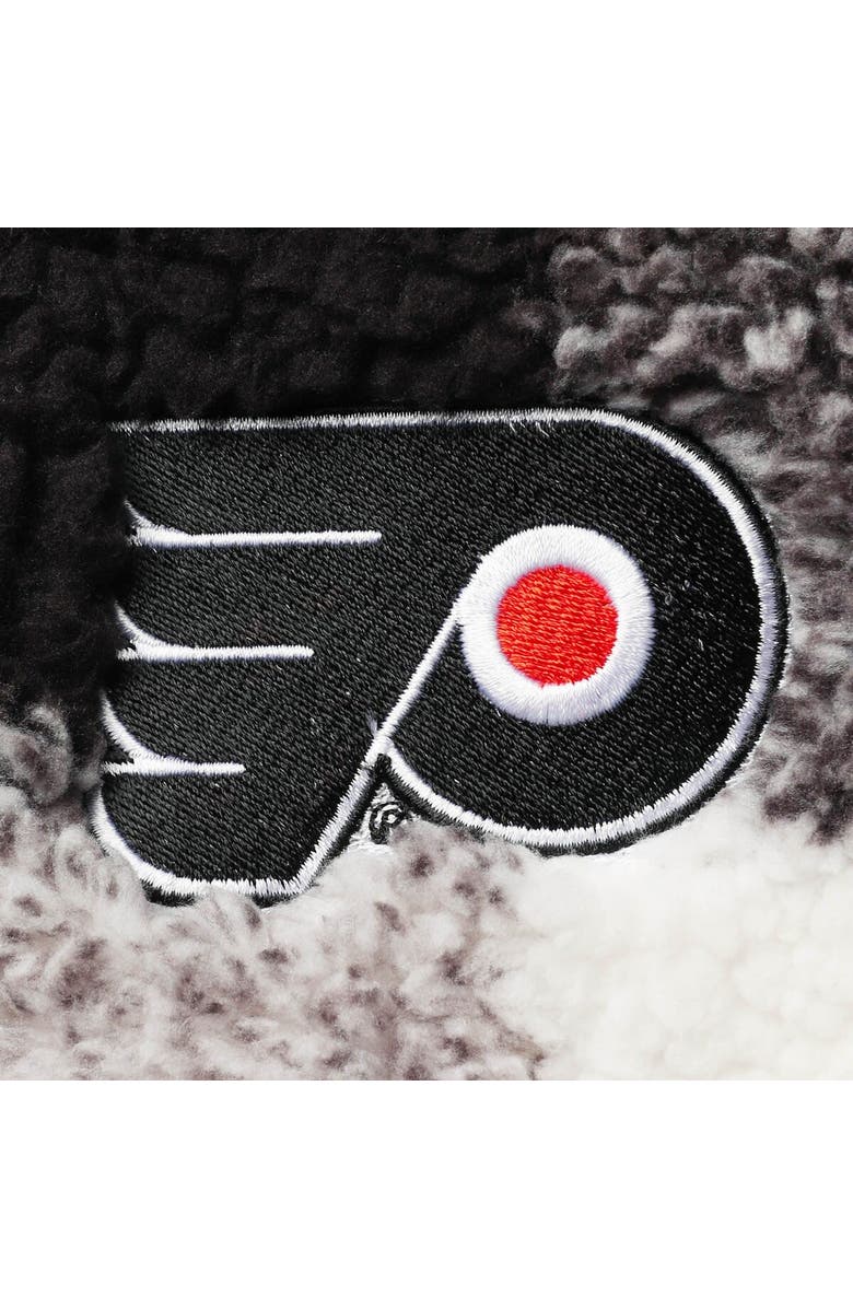 G-III 4HER BY CARL BANKS Women's G-III 4Her by Carl Banks Black/White Philadelphia Flyers Plaid Sherpa Quarter-Zip Jacket, Alternate, color, 