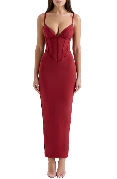Romy Corset Body-Con Maxi Dress
