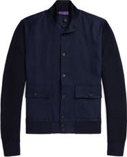 Ralph Lauren Purple Label Mixed Media Jacket