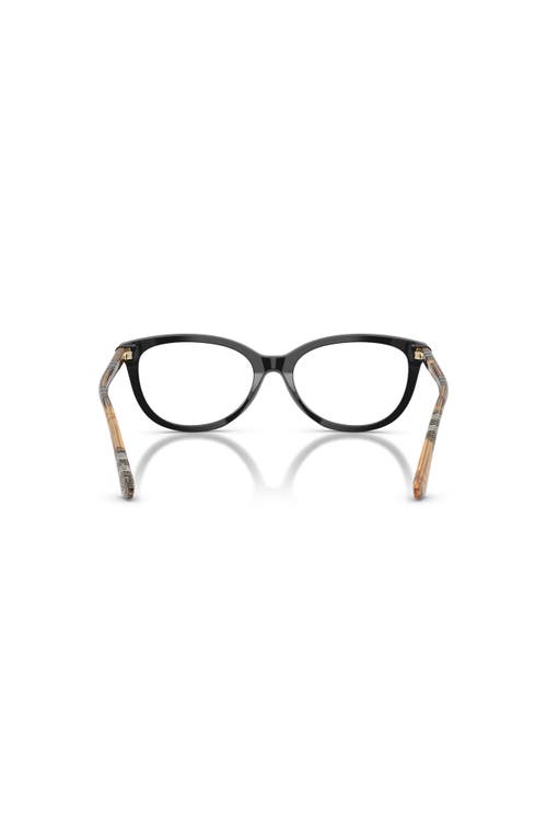 Burberry 54mm Cat Eye Optical Glasses In Black