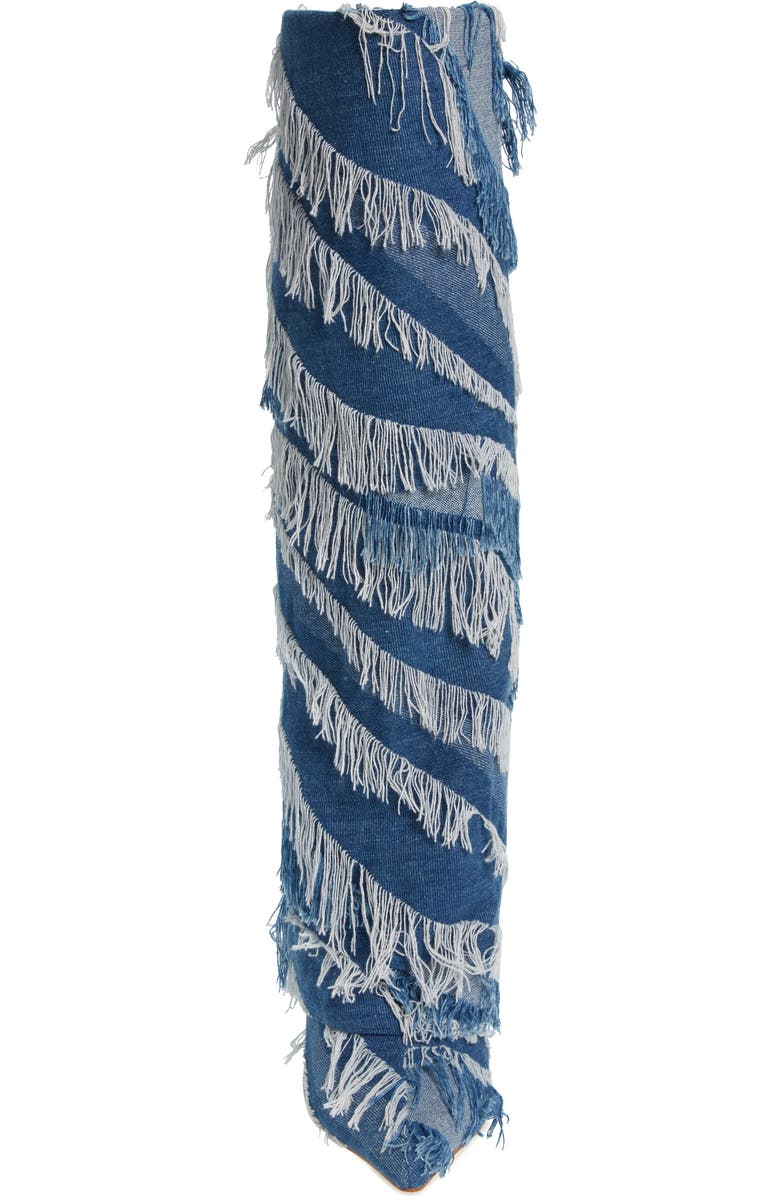 AZALEA WANG Fisher Denim Boot, Alternate, color,