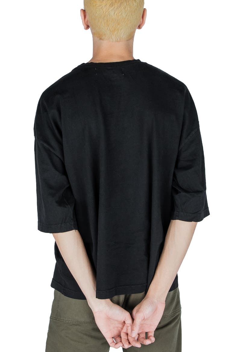 Night Oversize T-Shirt, Alternate, color, JET BLACK