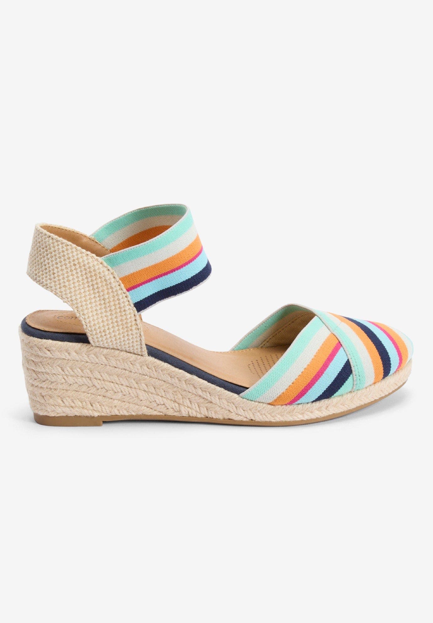 The Abra Stretch Fabric Espadrille, Alternate, color, MULTI STRIPE